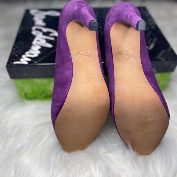 | Purple Suede Sam Edelman Heels | - Picture 3 of 6